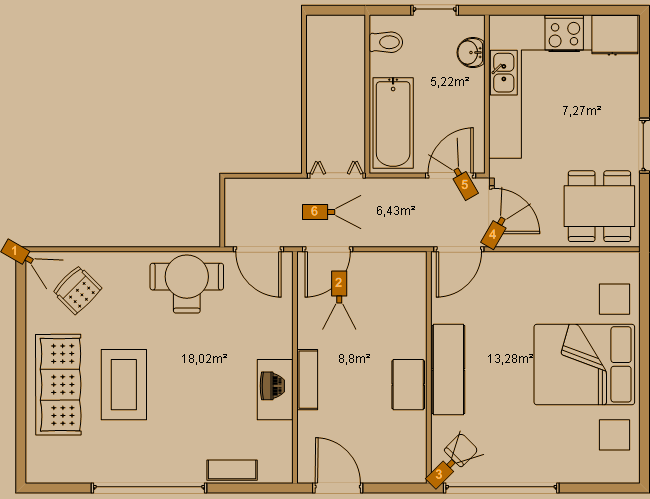 Layout of apartment